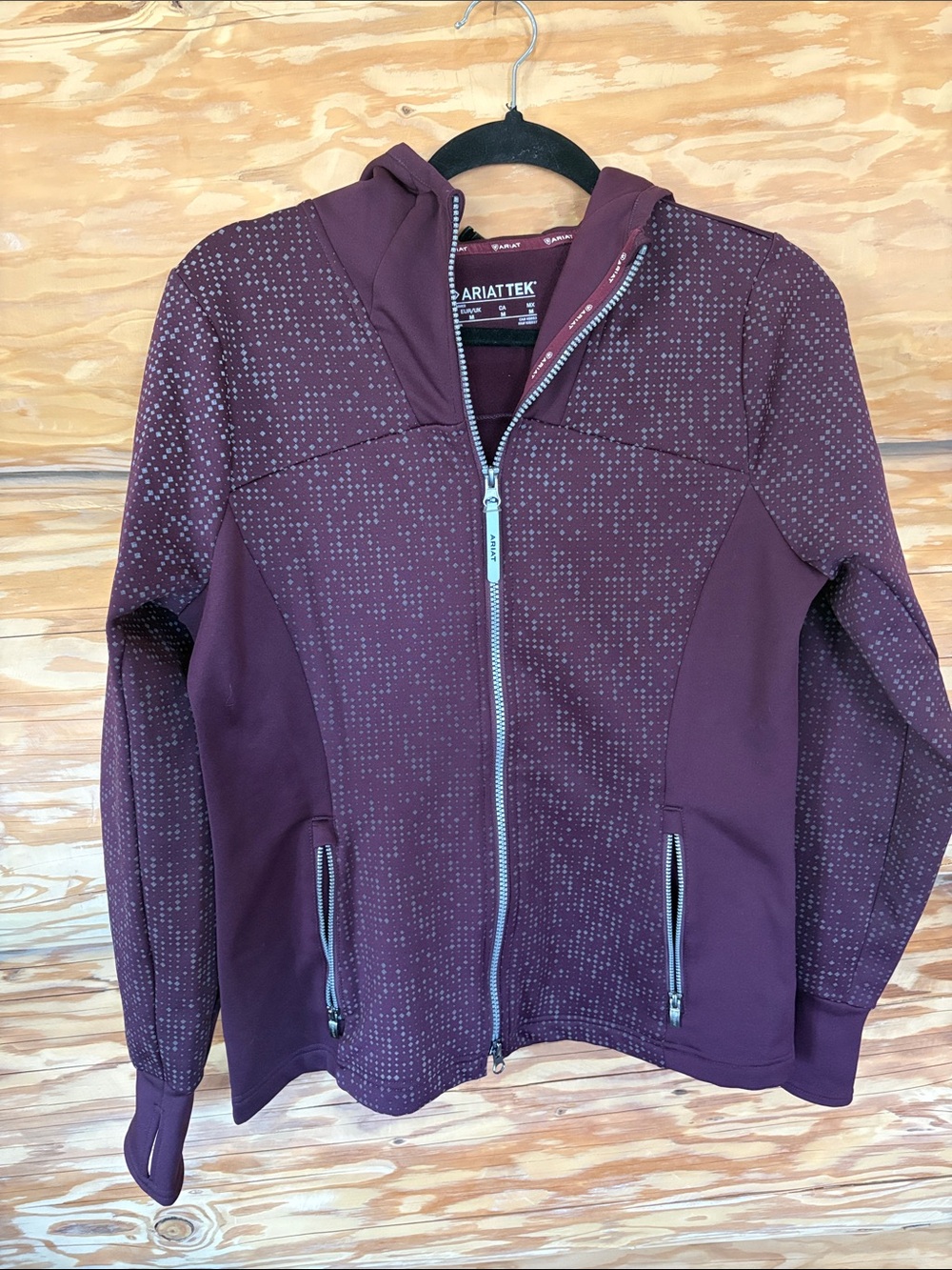 Ariat Tek Women's Maroon Hooded Zip Jacket